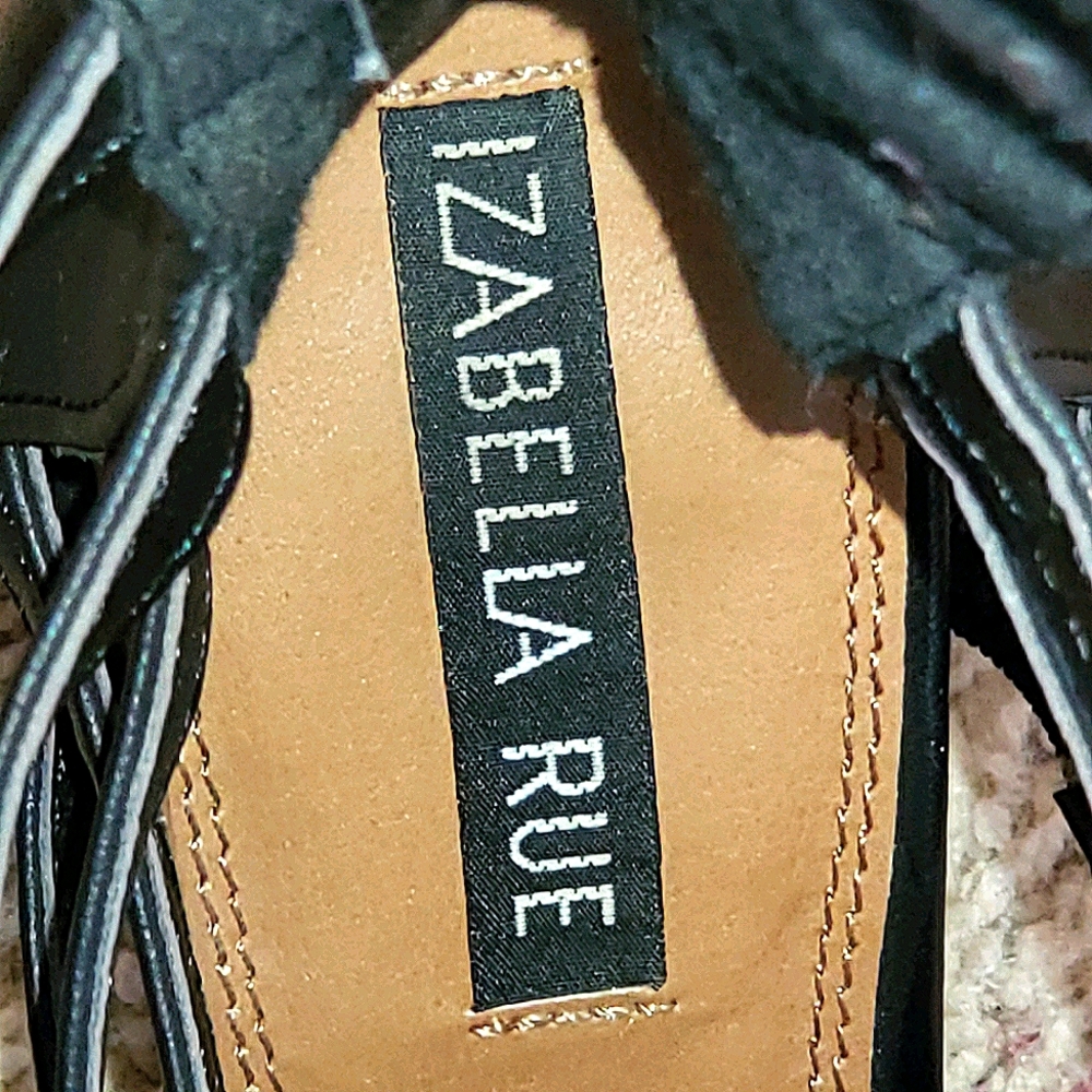 xx IZABELLA RUE Violeta Cage Vegan Boots Sz 9 EUC - Picture 6 of 7